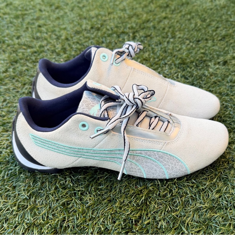 Puma Future Cat S1 Glacier Grey Driving Shoe Sz 7 Y2K Motorsport